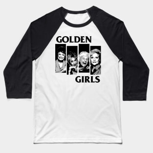 golden girls - black flag parody white Baseball T-Shirt